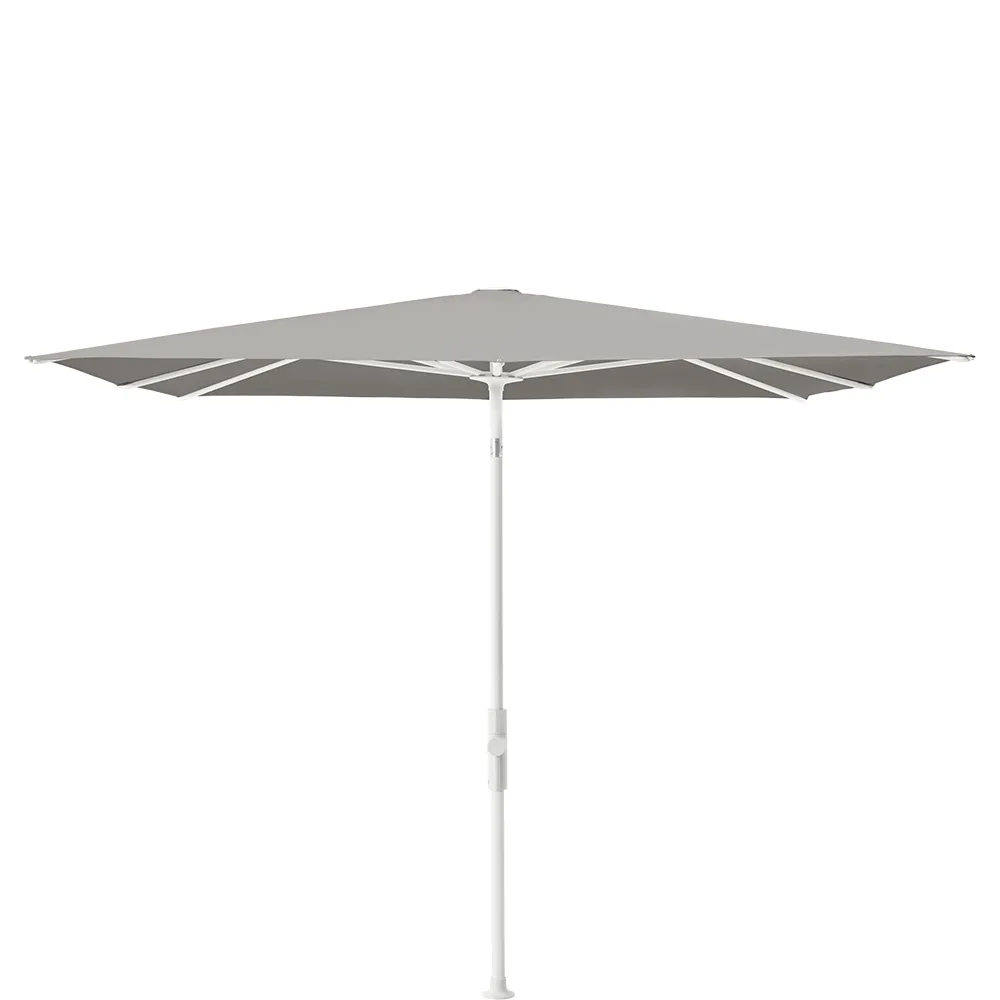 Glatz Twist parasol 240×240 cm matt white Kat.5 558 Steel