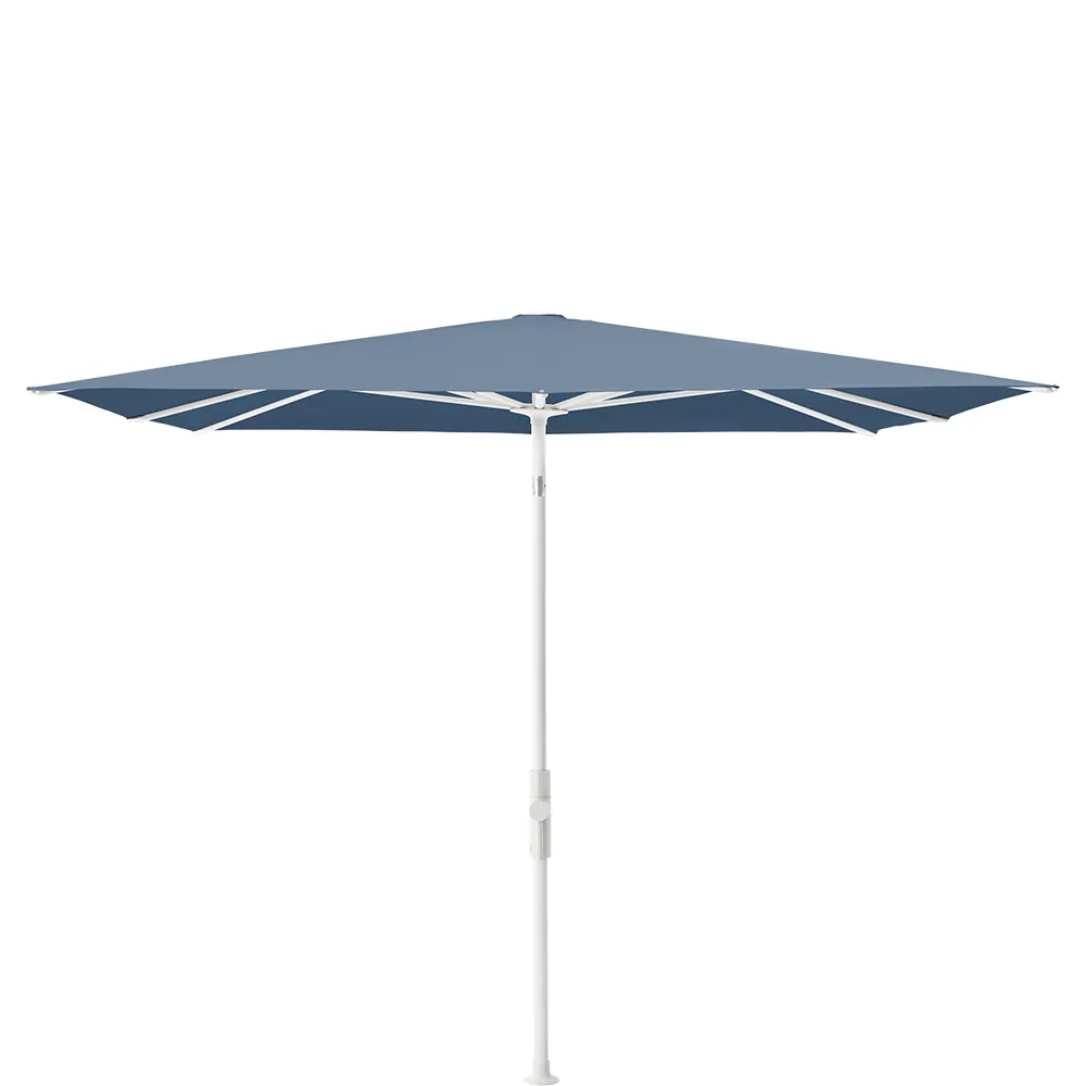 Glatz Twist parasol 240×240 cm matt white Kat.5 601 Waterfall