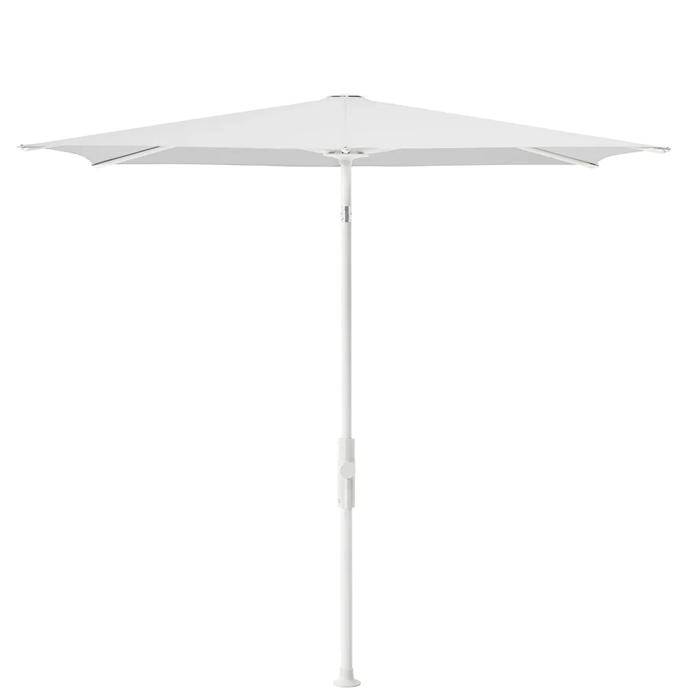 Glatz Twist parasol 250×200 cm matt white Kat.5 500 Plaster