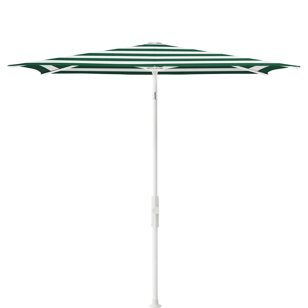 Glatz Twist parasol 210×150 cm matt white Kat.5 589 Green Stripe