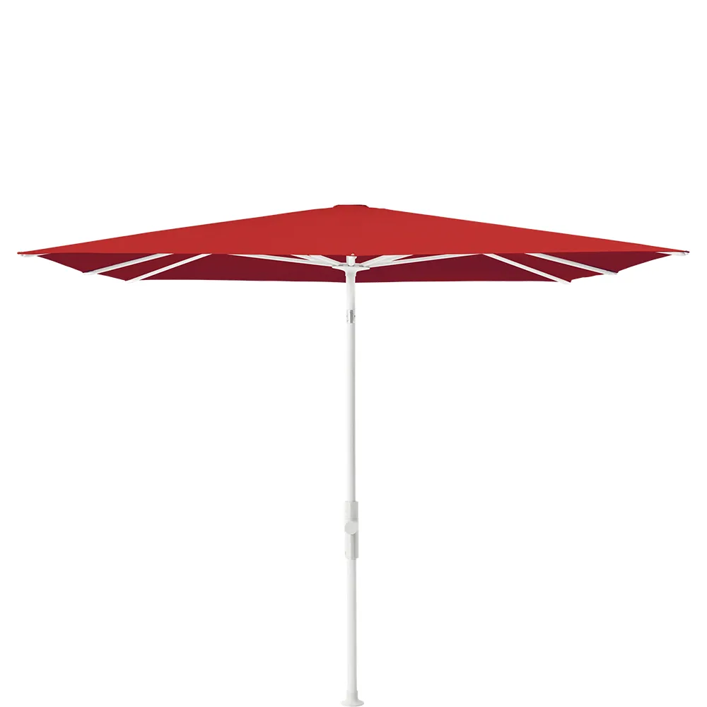 Glatz Twist parasol 240×240 cm matt white Kat.4 403 Carmine