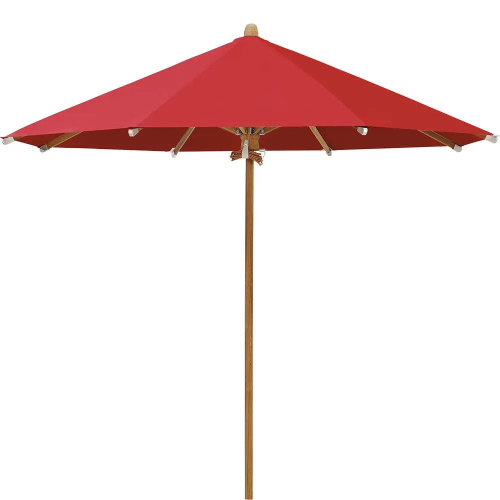 Glatz Teakwood parasol 350 cm Kat.5 801 Campari