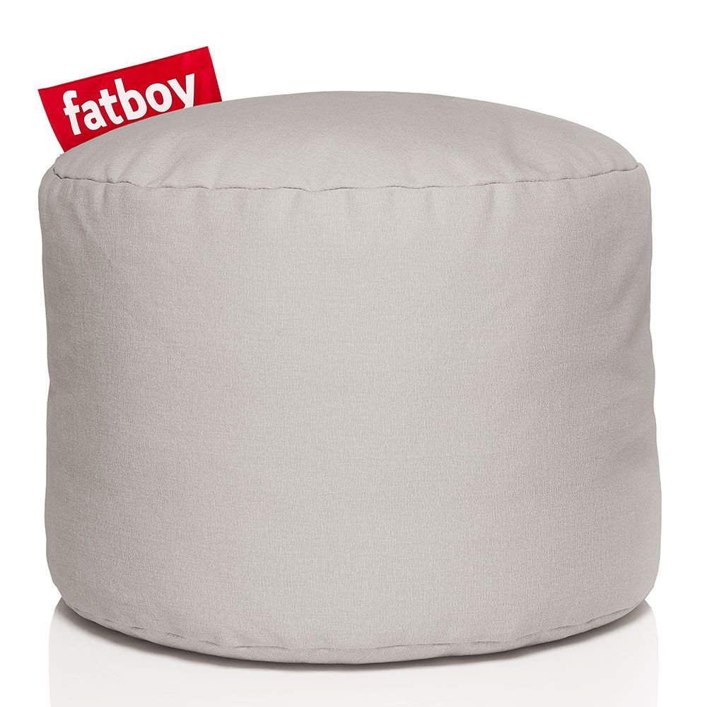 Fatboy Point stonewashed pouf silver