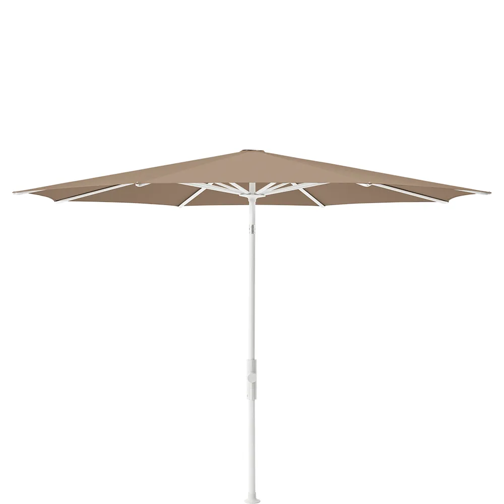 Glatz Twist 270 cm parasol matt white Kat.5 650 Camel