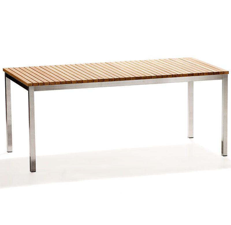 Skargaarden Häringe Spisebord 95×214 cm Rustfrit/Teak Skargaarden