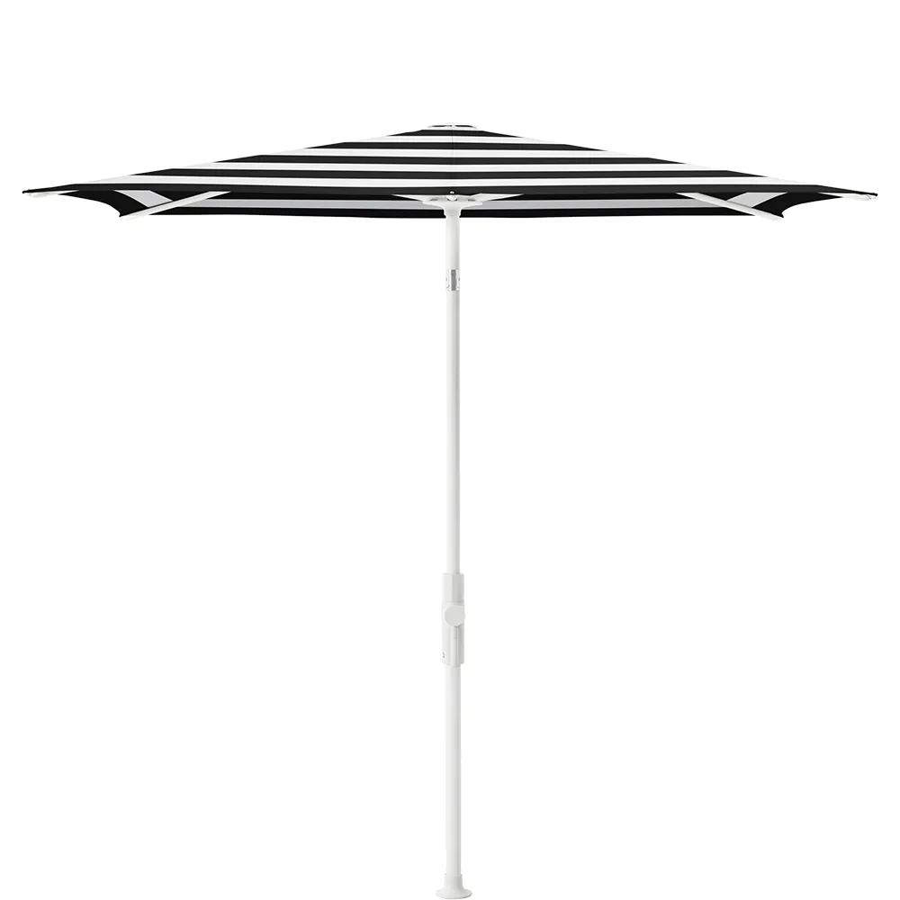 Glatz Twist parasol 210×150 cm matt white Kat.5 810 Black Stripe