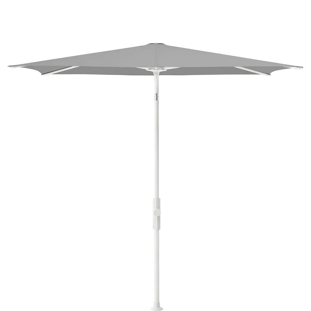 Glatz Twist parasol 250×200 cm matt white Kat.5 652 Silver