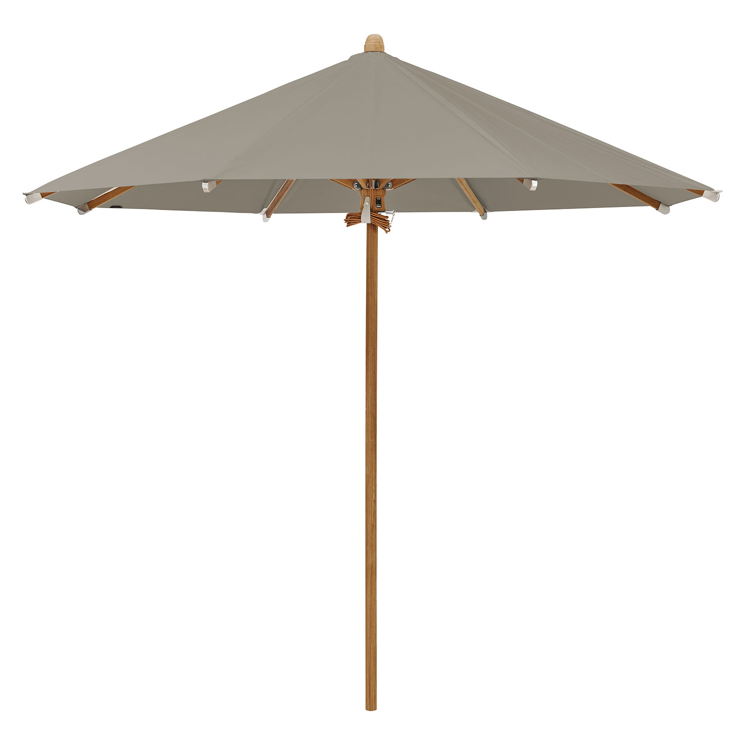 Glatz Teakwood Parasol 300 cm Kat.5 611 Sandstone Glatz