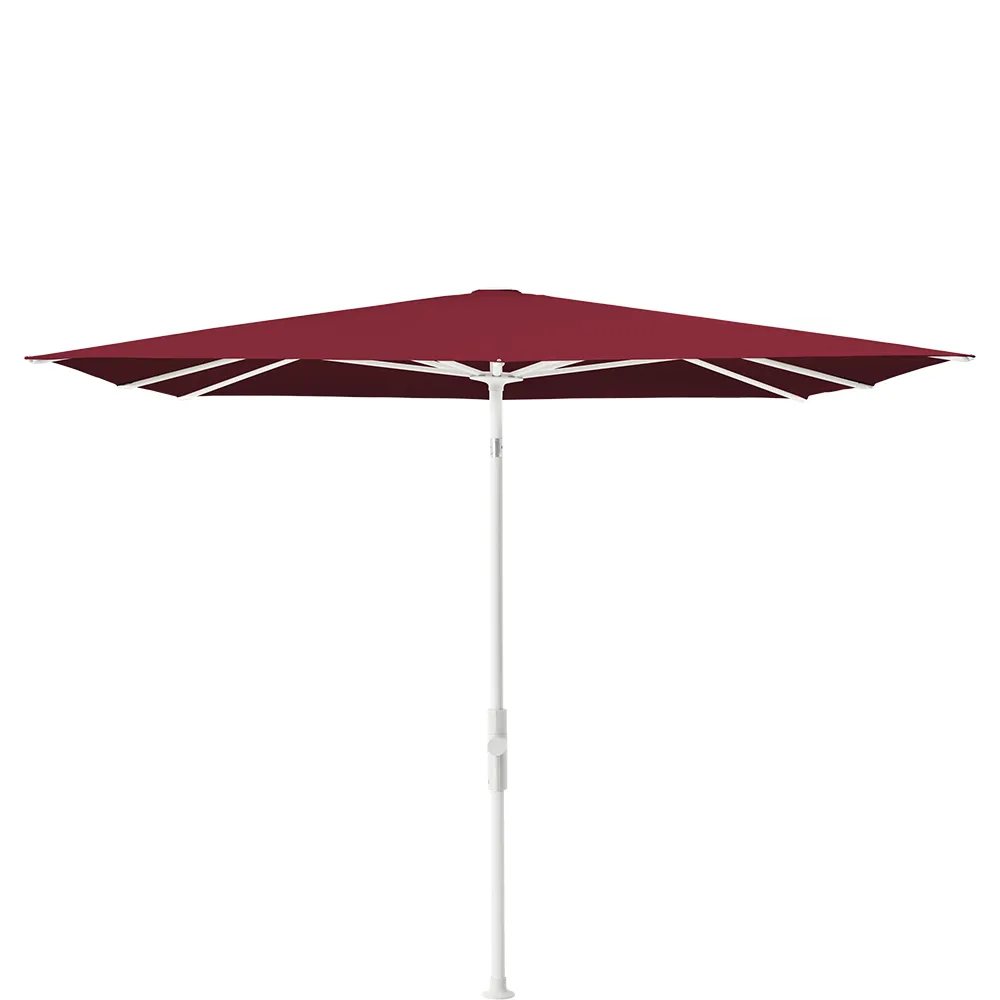 Glatz Twist parasol 240×240 cm matt white Kat.5 645 Burgundy