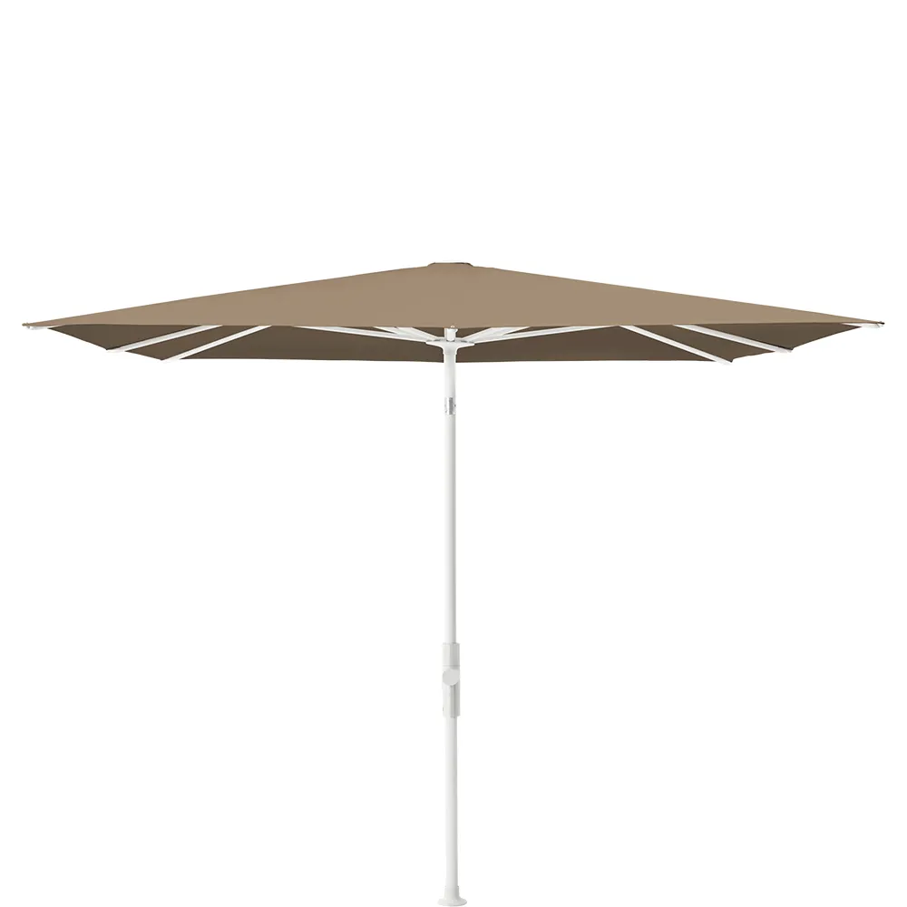 Glatz Twist parasol 240×240 cm matt white Kat.5 805 Walnut