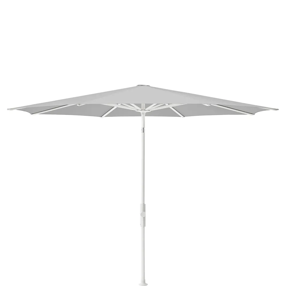 Glatz Twist 330 cm parasol matt white Kat.5 501 Granite