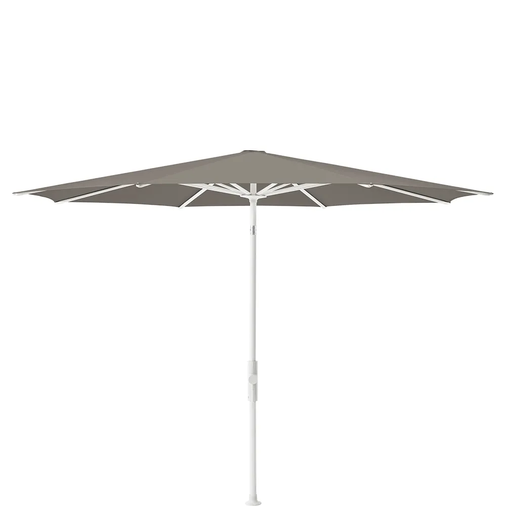 Glatz Twist 330 cm parasol matt white Kat.4 461 Taupe