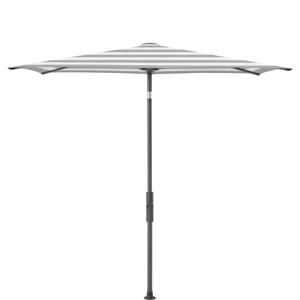 Glatz Twist parasol 210×150 cm anthracite Kat.5 555 Grey Stripe