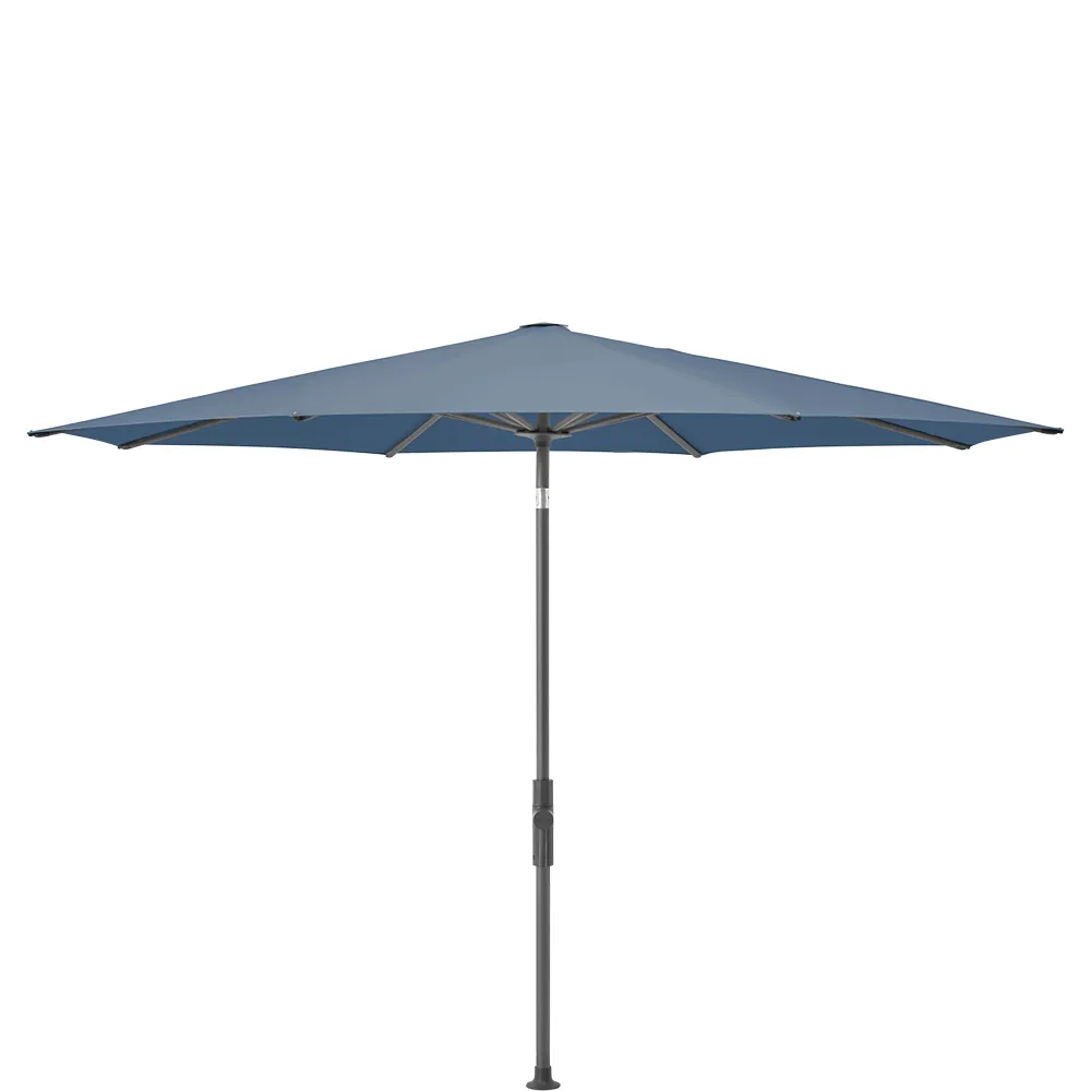 Glatz Twist parasol 300 cm anthracite Kat.5 601 Waterfall