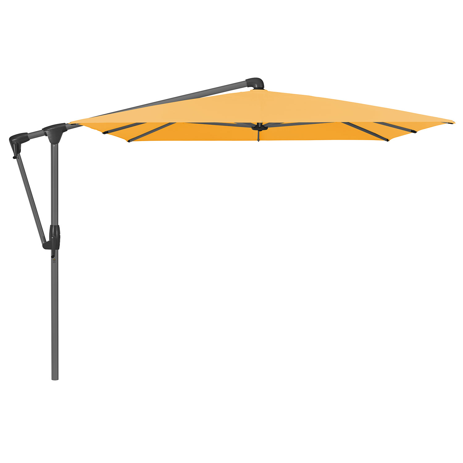 Glatz Sunwing Casa Frithængende Parasol 300×240 cm Kat.5 Antracit Alu/514 Corn Glatz