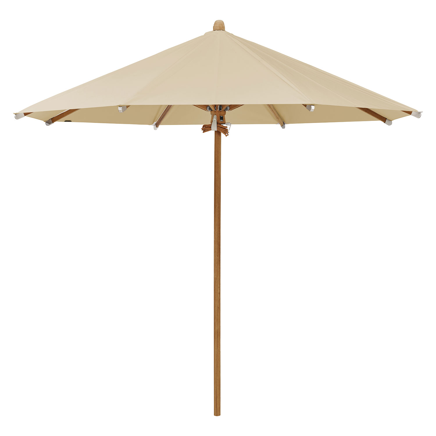 Glatz Teakwood Parasol 350 cm Kat.4 422 Cream Glatz