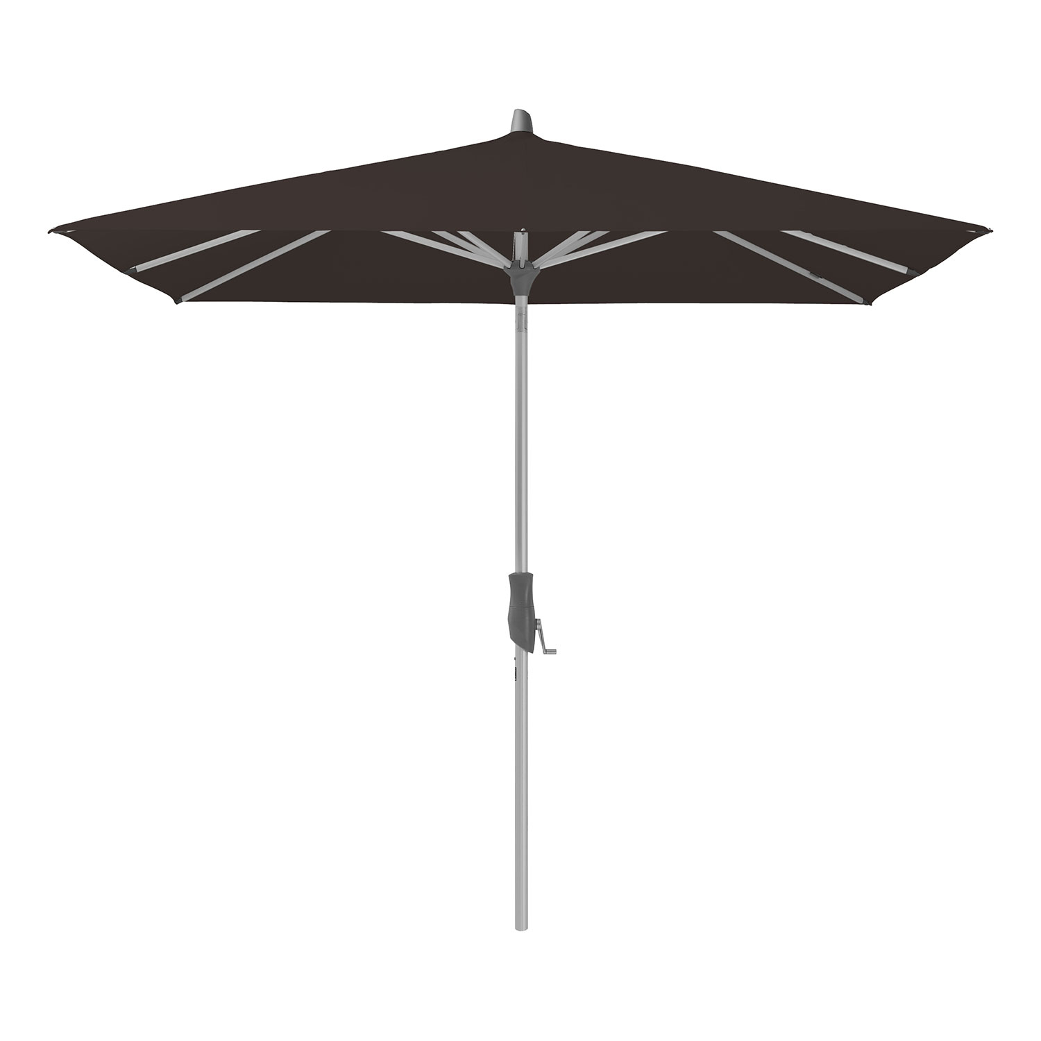 Glatz Alu-Twist Parasol 240×240 cm Kat.5 615 Black Glatz