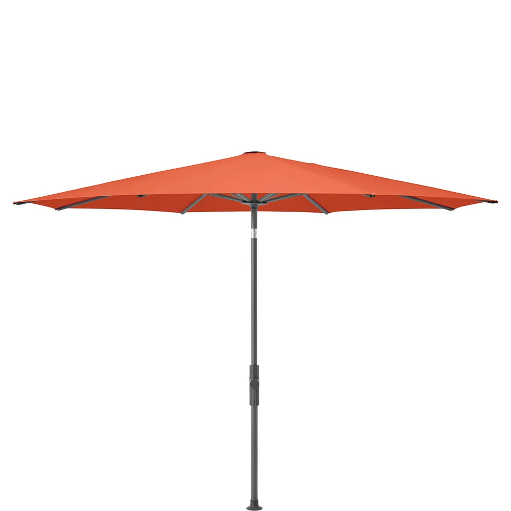 Glatz Twist parasol 330 cm anthracite Kat.5 660 Papaya