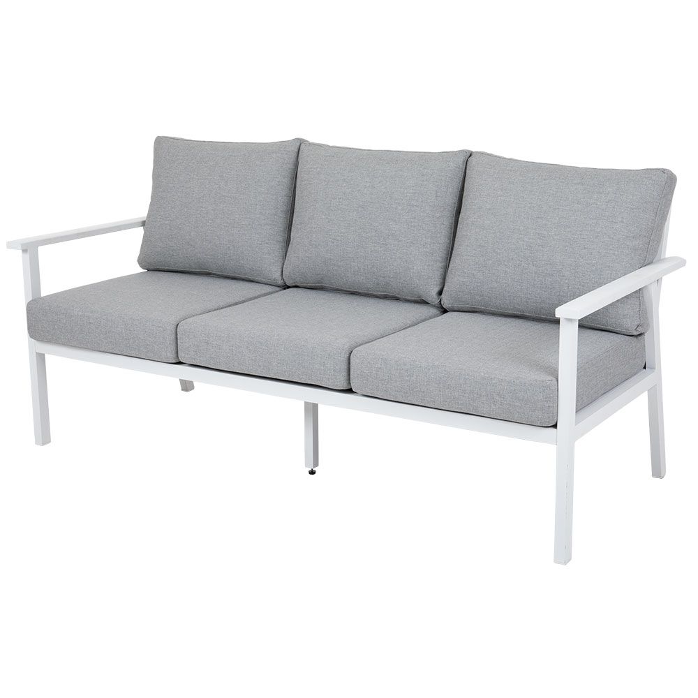 Brafab Samvaro 3-pers. Sofa Hvid/Grå Brafab