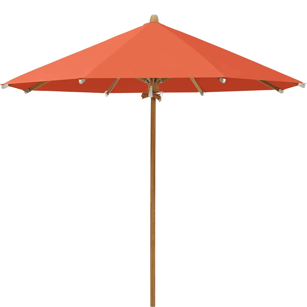 Glatz Teakwood parasol 300 cm Kat.5 660 Papaya