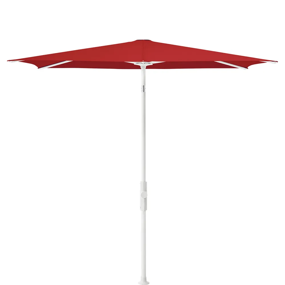 Glatz Twist parasol 250×200 cm matt white Kat.4 403 Carmine