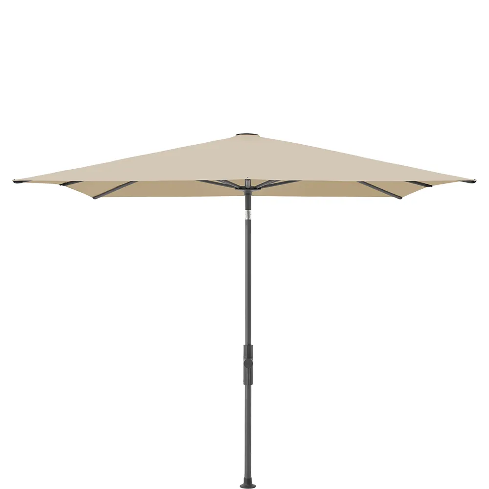 Glatz Twist parasol 240×240 cm anthracite Kat.4 422 Cream