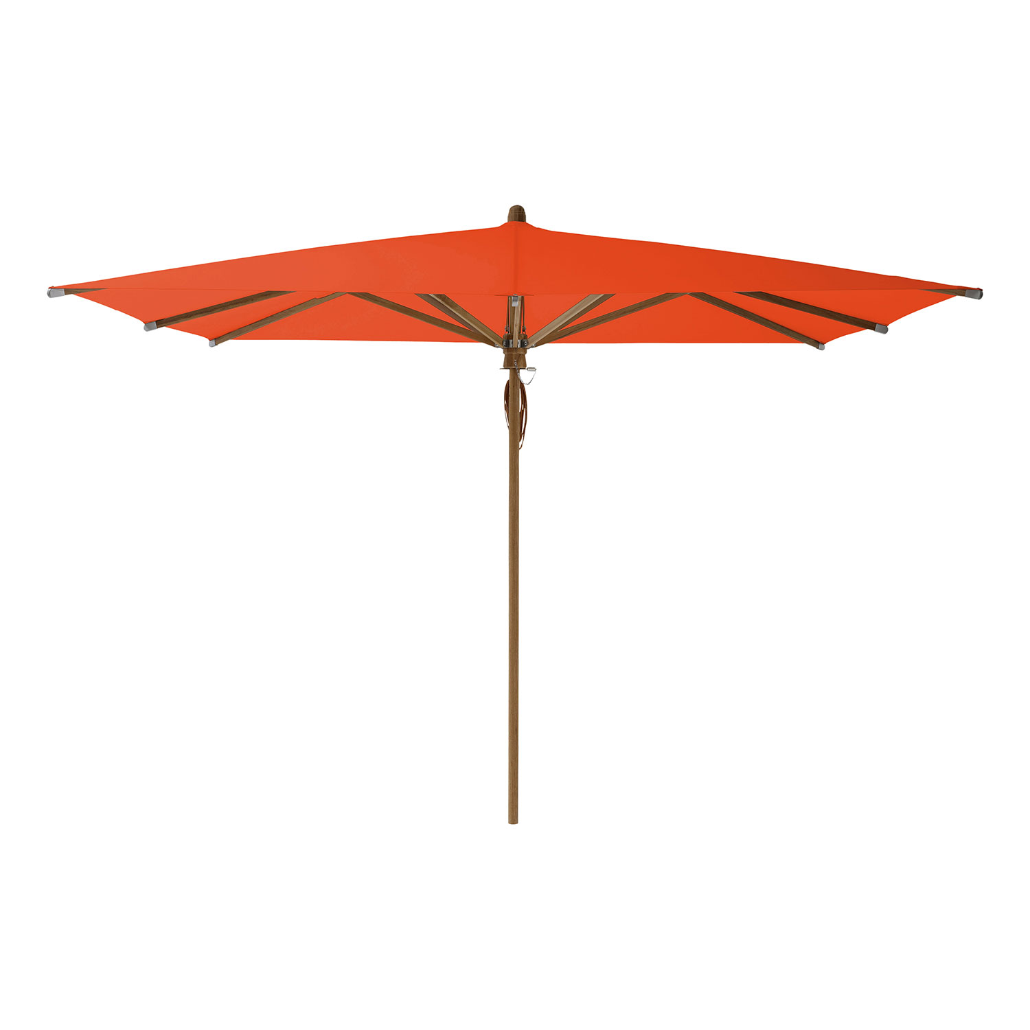 Glatz Teakwood Parasol 330×330 cm Kat.5 660 Papaya Glatz