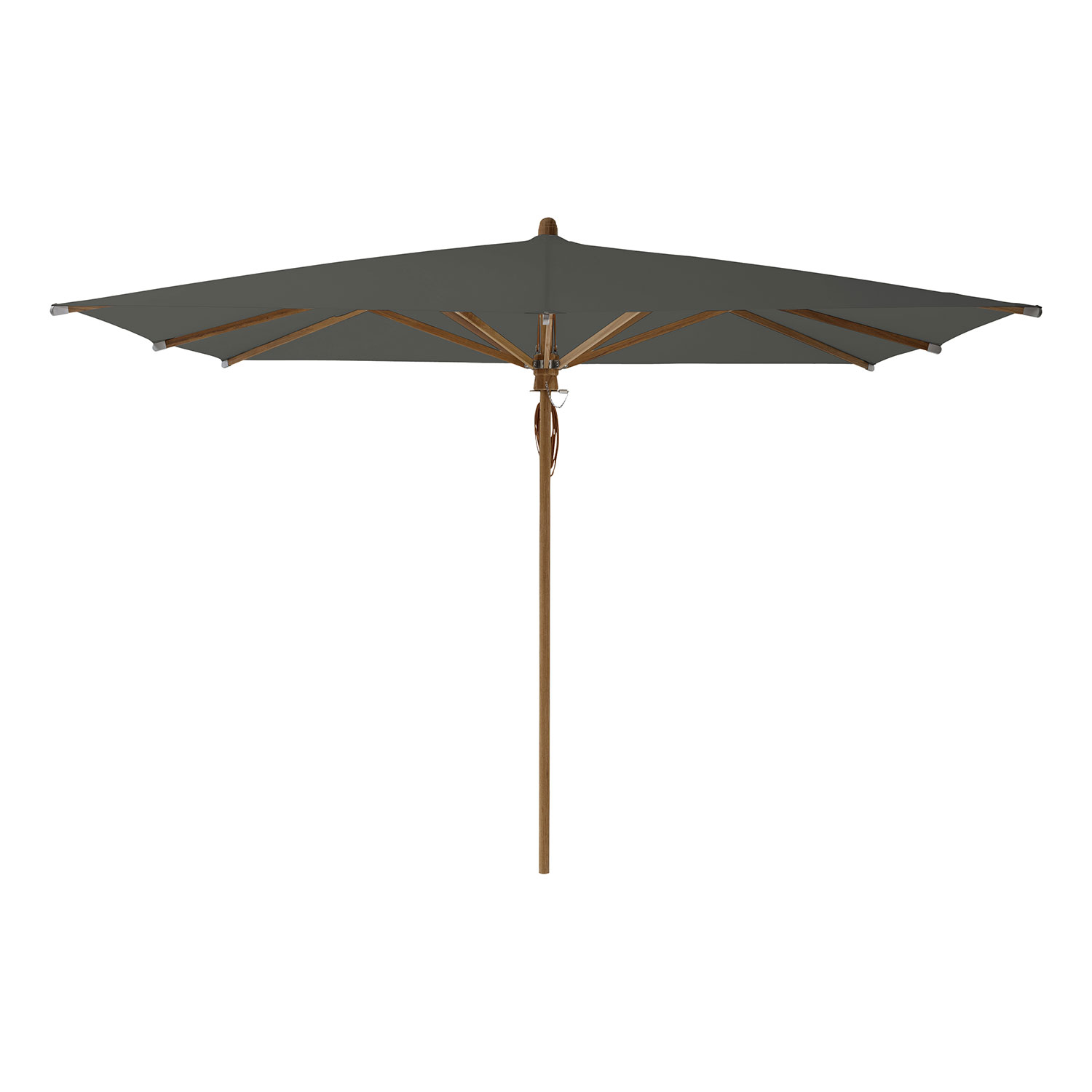 Glatz Teakwood Parasol 330×330 cm Kat.5 669 Carbone Glatz