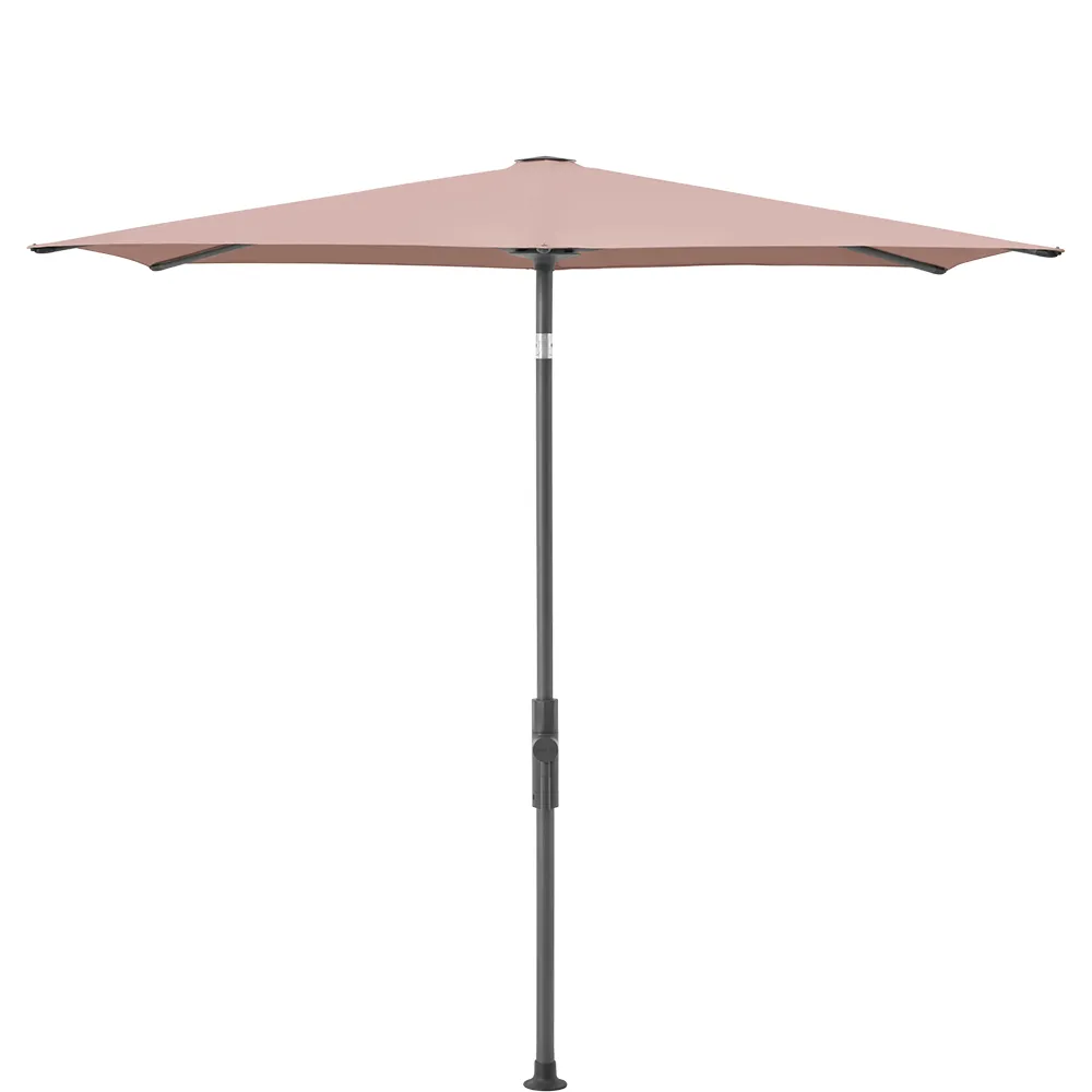 Glatz Twist parasol 250×200 cm anthracite Kat.5 639 Blush