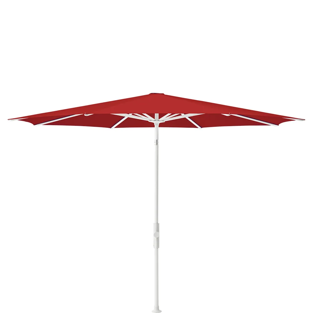 Glatz Twist 300 cm parasol matt white Kat.4 403 Carmine