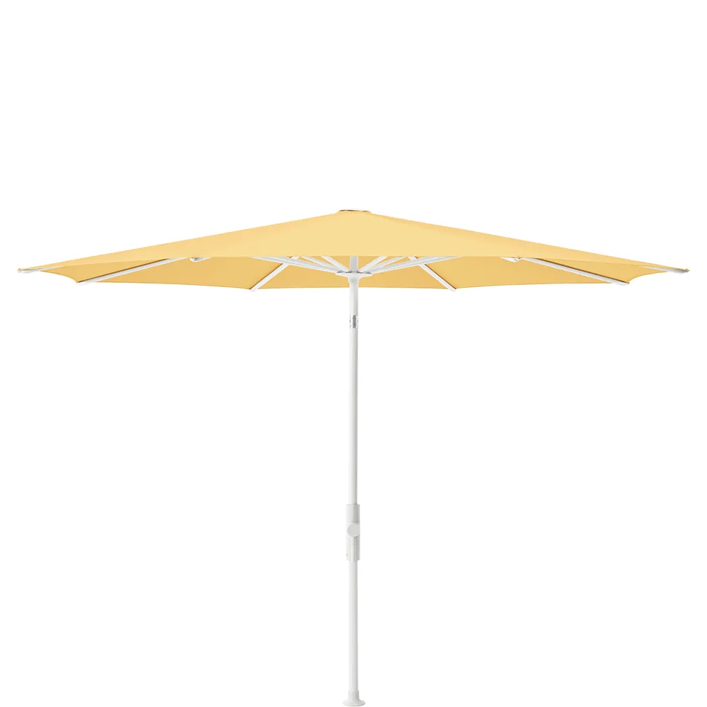 Glatz Twist 330 cm parasol matt white Kat.4 438 Straw