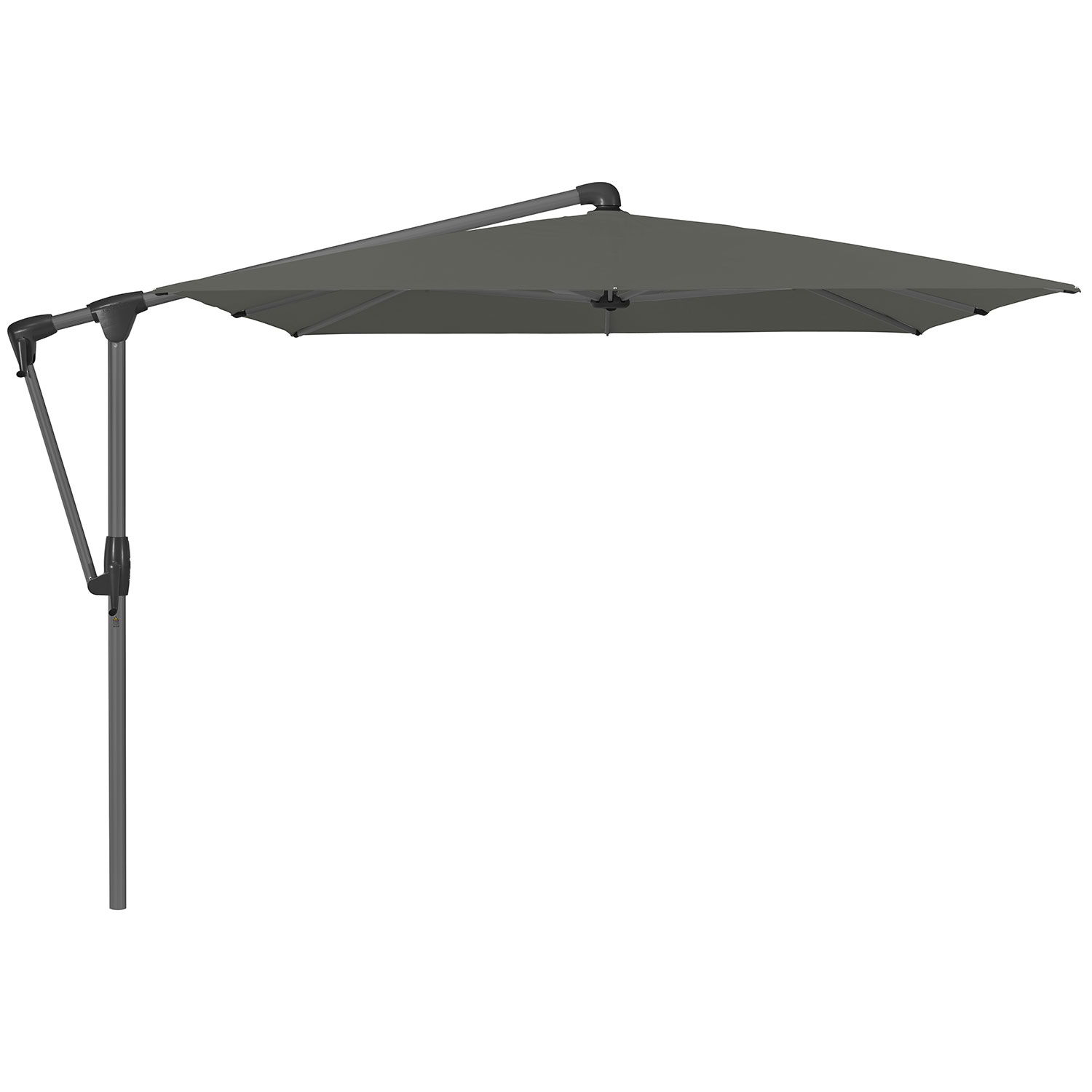 Glatz Sunwing Casa Frithængende Parasol 300×240 cm Kat.5 Antracit Alu/669 Carbone Glatz