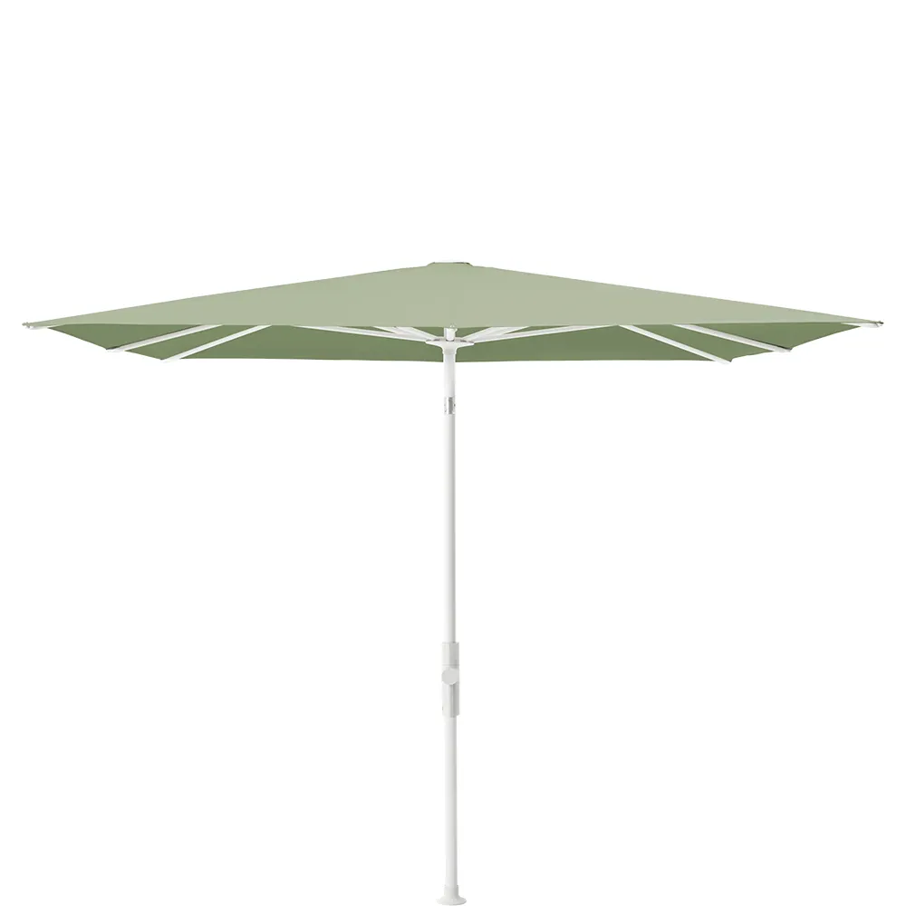 Glatz Twist parasol 240×240 cm matt white Kat.5 579 Pistacchio