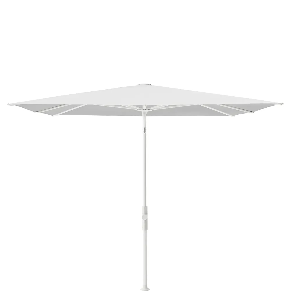 Glatz Twist parasol 240×240 cm matt white Kat.5 500 Plaster