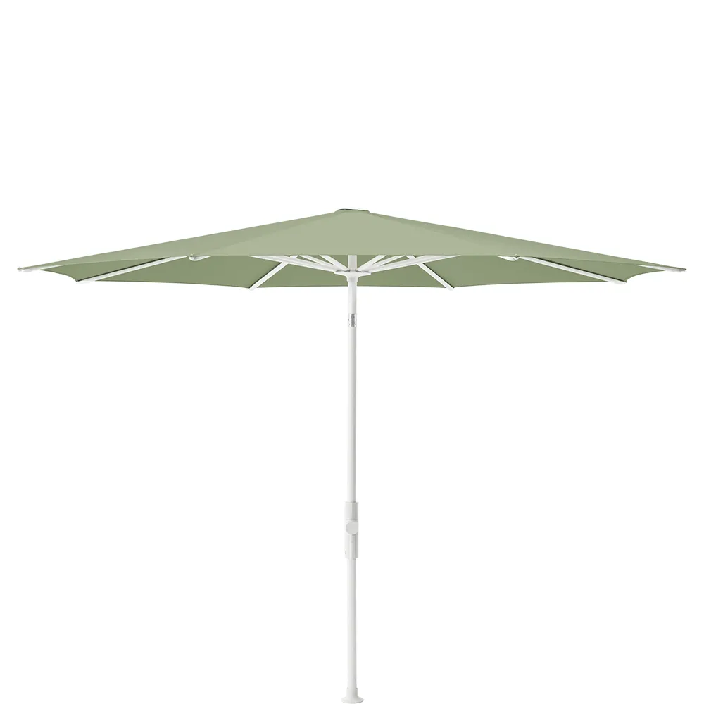 Glatz Twist 300 cm parasol matt white Kat.5 579 Pistacchio