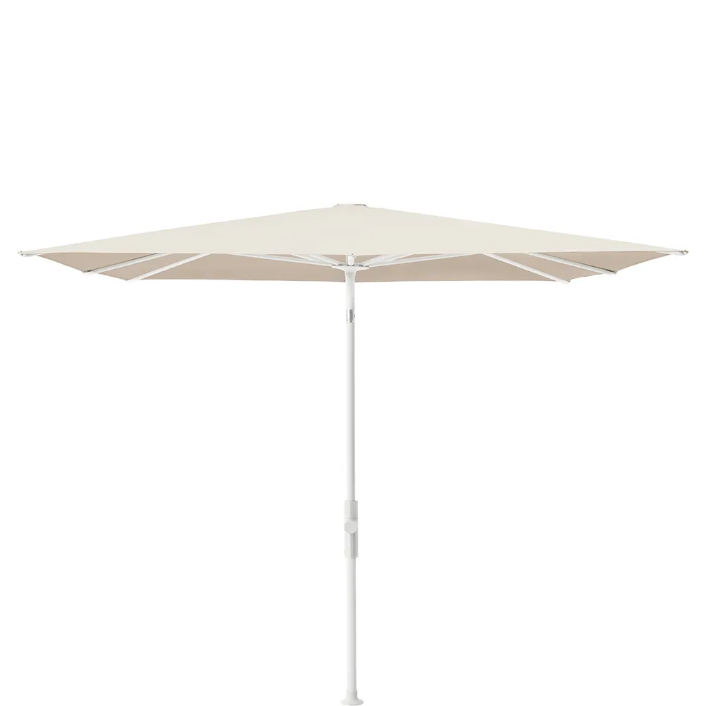 Glatz Twist parasol 240×240 cm matt white Kat.5 523 Champagner