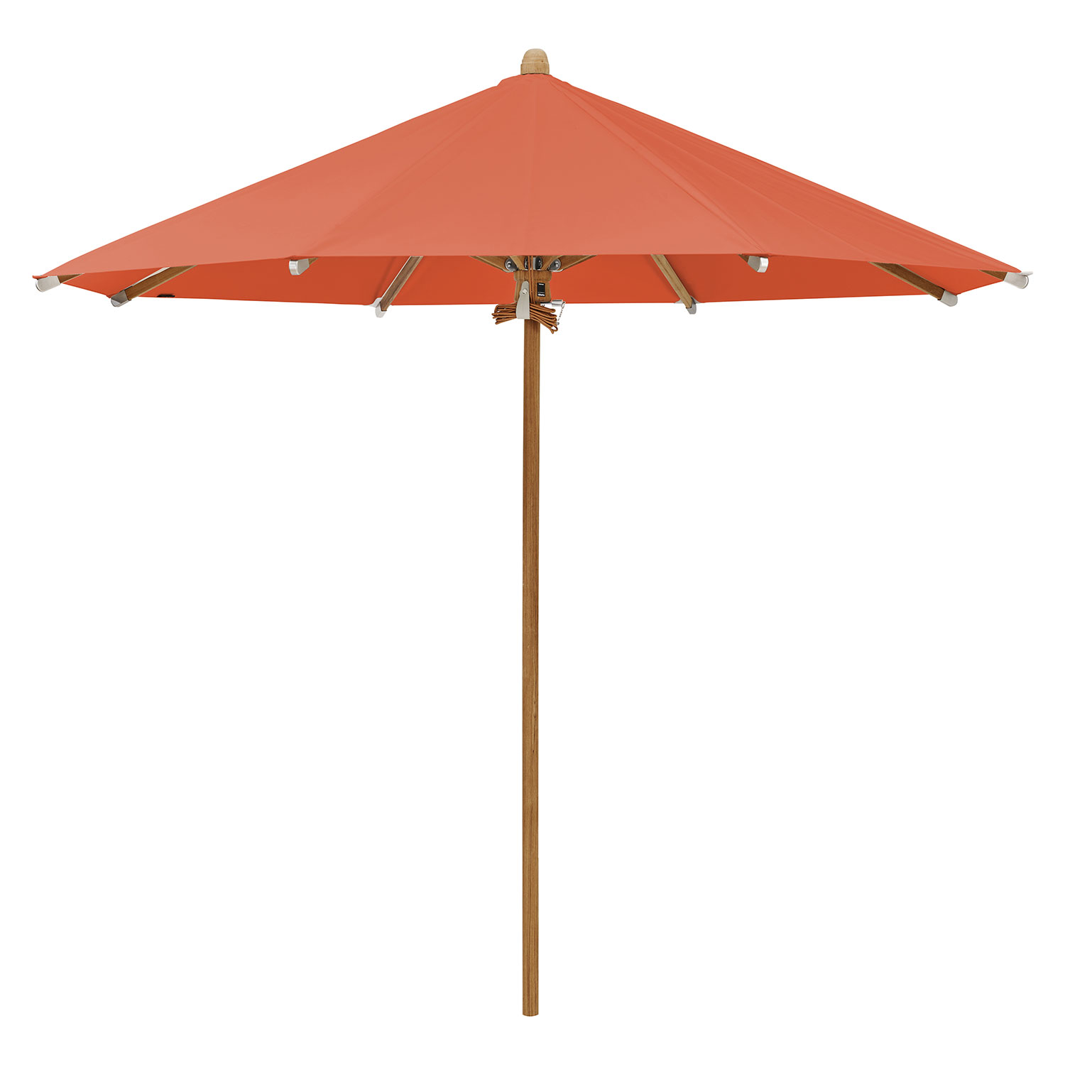 Glatz Teakwood Parasol 300 cm Kat.5 660 Papaya Glatz