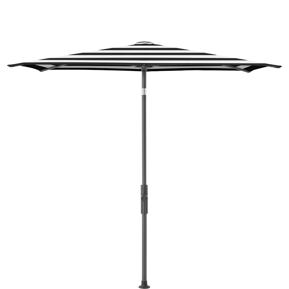 Glatz Twist parasol 250×200 cm anthracite Kat.5 810 Black Stripe