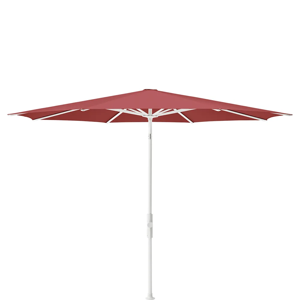 Glatz Twist 330 cm parasol matt white Kat.5 637 Cherry