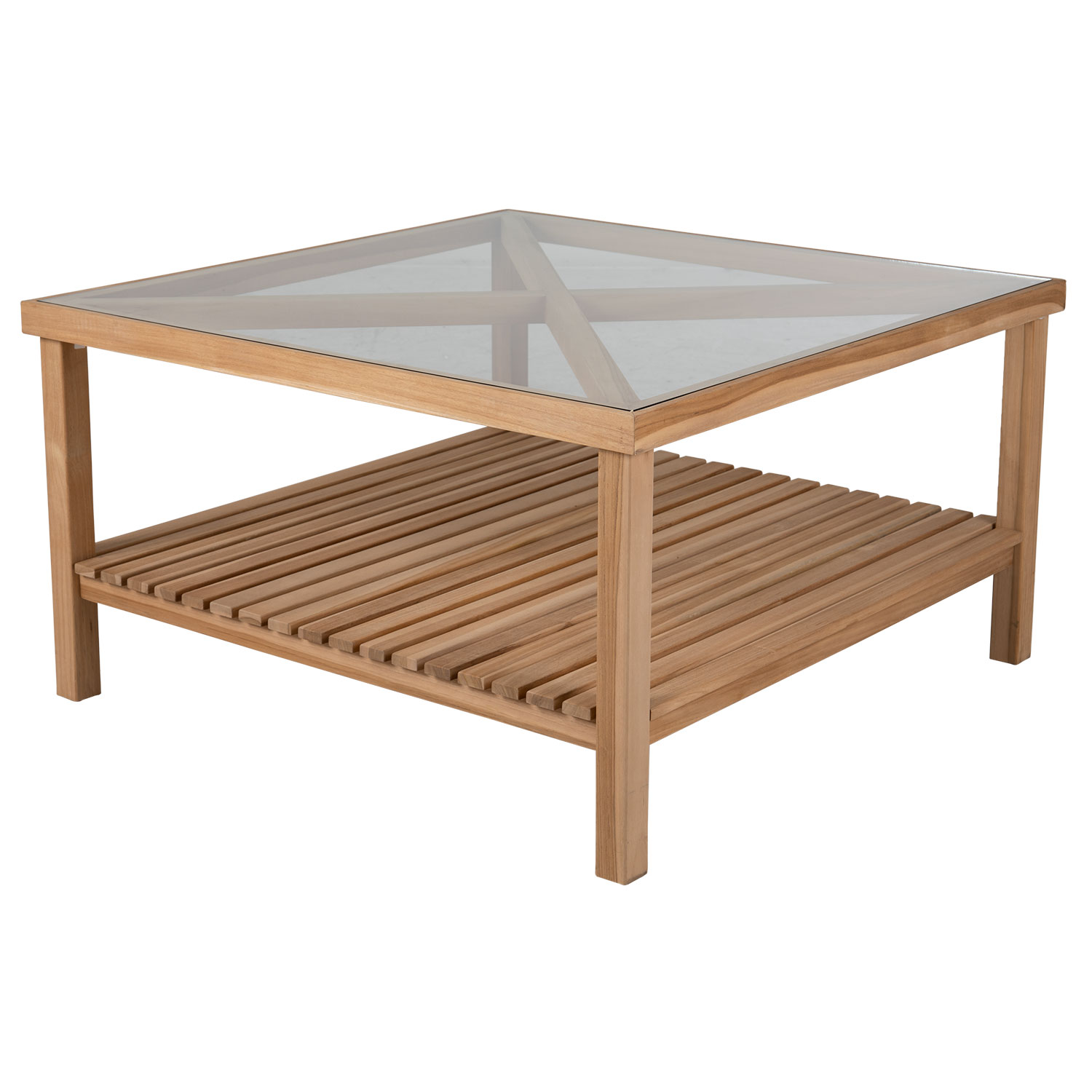 Brafab Varm Sofabord 100×100 Cm Teak Brafab